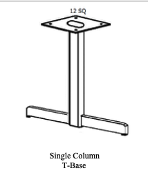 FCM-1900 T-BASE PEDESTAL BASE