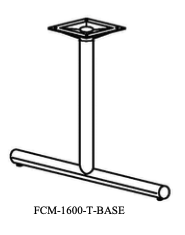 FCM-1600 SERIES PEDESTAL Single T BASE