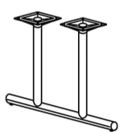 FCM-1600 SERIES PEDESTAL BASE Double Column T-Base