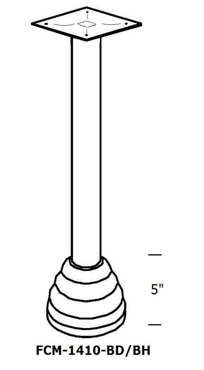 FCM-1410 Bolt Down Tube Legs