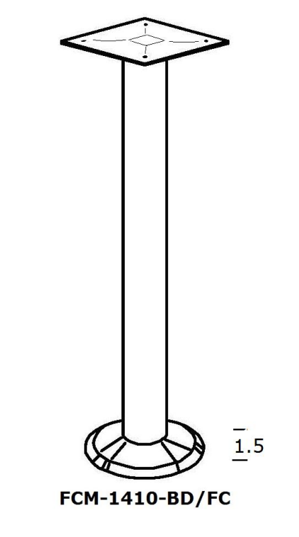 FCM-1410 Bolt Down Tube Legs