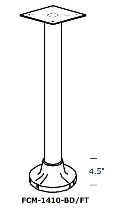 FCM-1410 Bolt Down Tube Legs