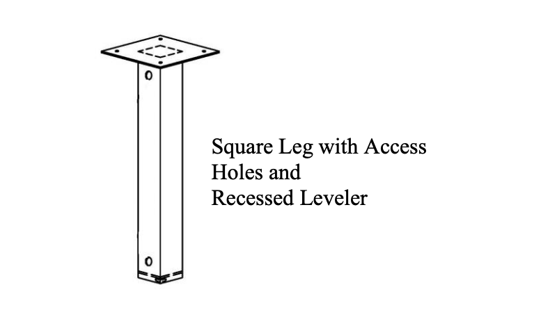 FCM-1400 SQUARE LEG RECESS LEVELER